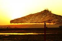 Sunset at *Umm Said* beach