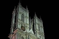 Westminster Abby at night